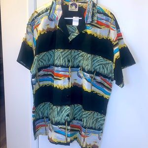 Armadillo fishing Hawaiian shirt kayaks size Large